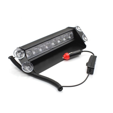 Lampa stroboscopica LED, montaj in parbriz, 8W, culoare Orange