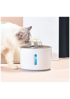 Adapator automat electric pentru caini si pisici, model Fountain, capacitate 2,4l, alimentare 5V, 1,5W