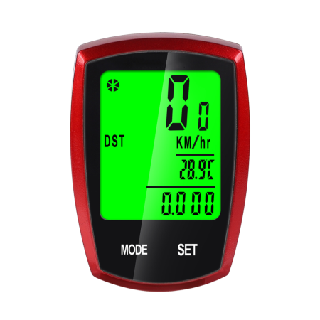 Vitezometru Digital Wireless pentru Bicicletă – Afișaj LCD, Rezistent la Apă, Compatibil cu Roți de 14-29 Inch, Negru
