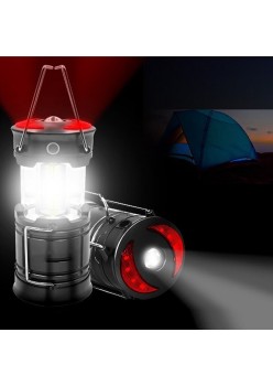 Lampa Turistica LED, 3in1, extensibila, 4 moduri de lucru (cort, tabara, camping, rulota, calatorii, expeditii)