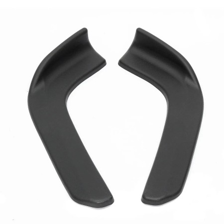 Set 2 buc. aripioare Racing, prelungire bara tuning din plastic culoare neagra