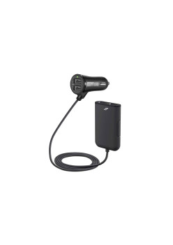 Incarcator auto fata-spate cu cablu 4xUSB