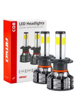 Instalatie LED COB 2Side AMiO, compatibil H7, destinat competitiilor auto sau off-road