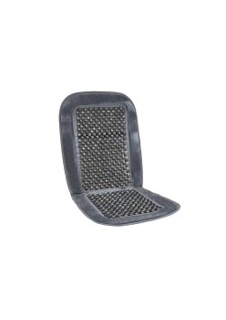 Huse auto cu bile de masaj din lemn si margine de plus gri CSM-01-Grey