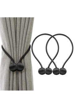Bratara magnetica de prindere perdele/draperii, model BLACK BALLS