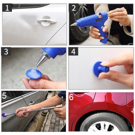 Unealta Profesionala PDR (Paintless Dent Repair) pentru indreptare caroserie, cu accesorii incluse, model AVX-WT-REMDEN02