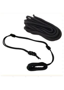 Franghie impletita pentru montaj leagane, hamace, prelate, umbrare, lungime 2m, culoare Neagra