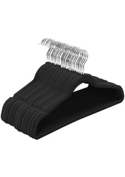 Set 20 de umerase catifelate, acoperite cu catifea moale, culoare Neagra