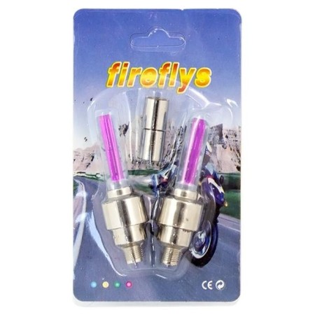 Set 2 Capace Valva cu LED Roz, cu senzor de lumina si miscare