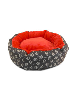 Culcus animale moale cu perna, pentru caine/pisica, impermeabil, baza antiderapanta, 50 cm, Maro