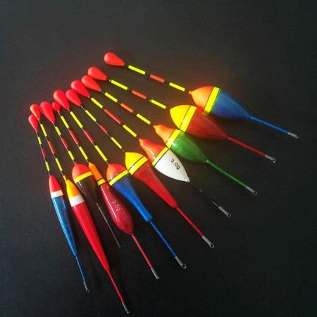 Set 10 flotoare pentru pescuit, 0,8 - 4,5 g, AVX-AG103A
