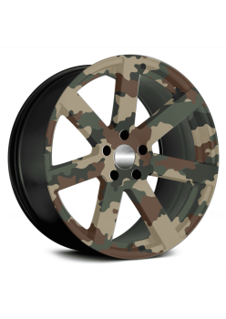 Folie decorativa jante auto FJT-27, set 4 bucati, diametru 60 cm, imprimare EcoSolvent, autoadeziva, rezistenta UV si intemperii
