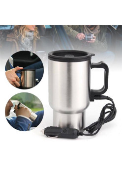 Cana termica din otel cu functie de incalzire, 12V, 400ml