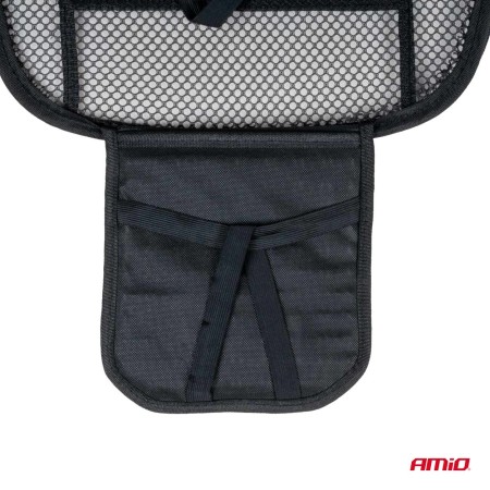 Husa scaun auto cu bile de masaj, suport lombar si tetiera, dimensiuni 125 x 52 cm, culoare Neagra