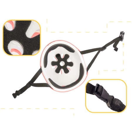 Set Protectie pentru copii, 7 piese, model SKATEBOARD, culoarea Roz