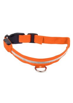 Zgarda iluminata cu LED Orange, pentru caine sau pisica, AVX-AG232C