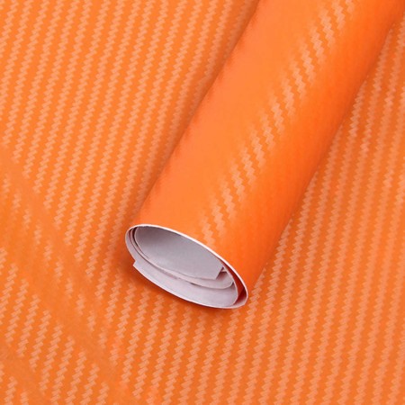 Folie colantare auto Carbon 3D - Orange (3m x 1,27m)