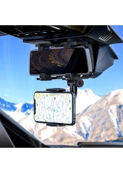 Suport auto pentru telefon cu prindere pe oglinda retrovizoare