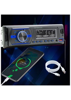Player Auto RGB, 4 x 50W, model 7021A, cu Bluetooth, Telefon, Radio, MP3, AUX, Card, Telecomanda