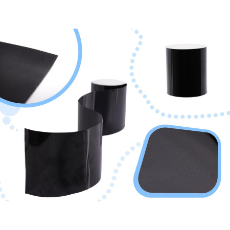 Banda impermeabila pentru reparatii tevi piscina sau instalatii sanitare, dimensiune 150 x 10 cm, culoare neagra