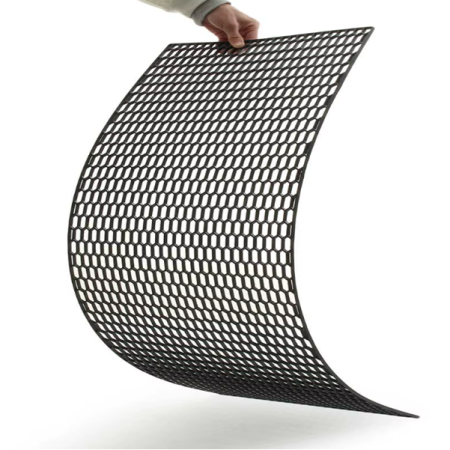 Grilă Sport Tuning Tip Fagure, Negru, 120x40 cm, Model Hexagon 10x10 mm – Universală, Decupabilă
