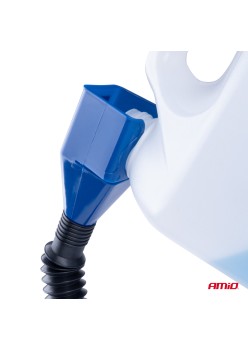 Palnie cu furtun flexibil care faciliteaza turnatul din sticle, rezervoare sau canistre cu diametrul gurii de 20 - 45 mm