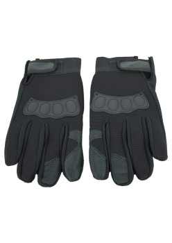 Manusi cu elemente de protectie, cu destinatie Moto, ATV, SSV, QUAD, culoare Neagra
