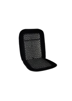 Huse auto cu bile de masaj din lemn si margine de plus neagra CSM-01-Black