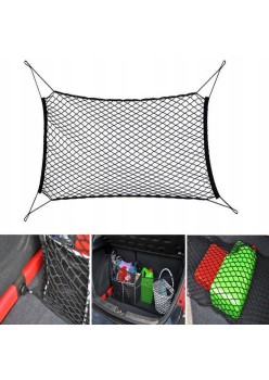 Plasa de bagaje elastica cu suporti de montaj, dimensiune 100 x 40 cm