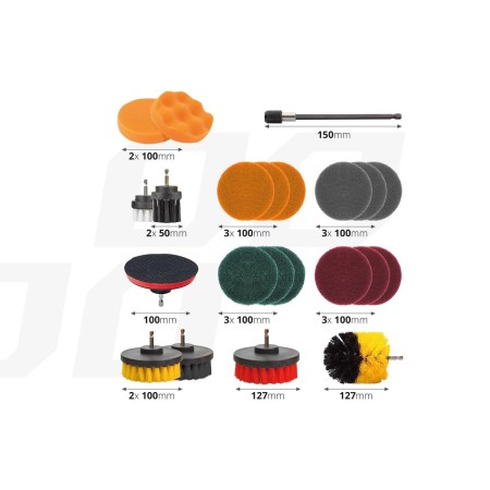 Set 22 piese perii de curatare si slefuire