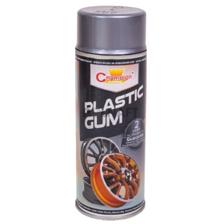 Spray Vopsea Cauciucata pentru Jante, culoare Argintiu, 400ml, Champion Color