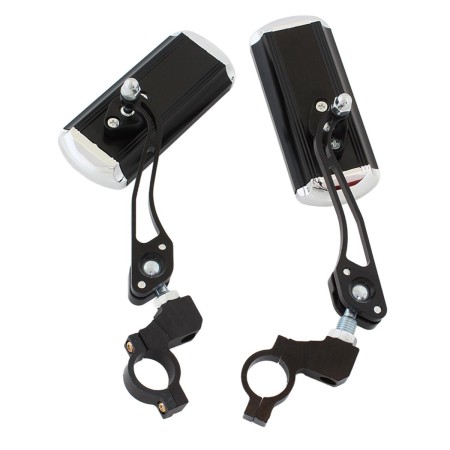 Set 2 Oglinzi Retrovizoare Reglabile, Universale pentru Bicicletă, Scuter, Trotinetă, Prindere pe Ghidon 22mm, Negru