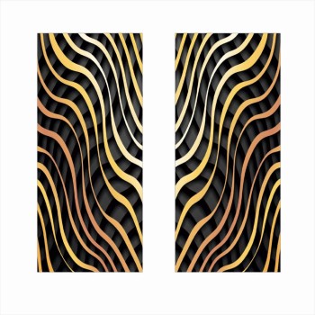 Set 2 Stickere Auto Decorative pentru Stâlpi Uși, Folie Autoadezivă OraJet, Print HD EcoSolvent, Dimensiune 50x22 cm, Exterior Rezistent