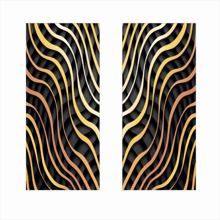 Set 2 Stickere Auto Decorative pentru Stâlpi Uși, Folie Autoadezivă OraJet, Print HD EcoSolvent, Dimensiune 50x22 cm, Exterior Rezistent