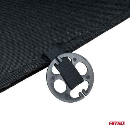 Husa scaun auto cu bile de masaj, suport lombar si tetiera, dimensiuni 126 x 44 cm, culoare Neagra