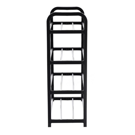 Raft Elegant pentru depozitare Pantofi sau Pantaloni, cu traverse metalice, 4 nivele, dimensiuni 58 x 42 x 18 cm