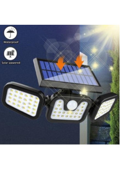 Lampa Solara LED, reglabila, model TRIO, cu senzor crepuscular si senzor de miscare