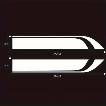 Stickere tuning auto capota Hood Stripes V1, set 2 bucati, 85x12 cm, Rosu, folie Oracal autoadeziva exterior