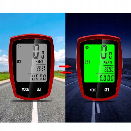 Vitezometru Digital Wireless pentru Bicicletă – Afișaj LCD, Rezistent la Apă, Compatibil cu Roți de 14-29 Inch, Negru