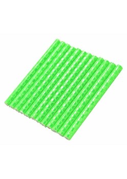 Set 12 ornamente din material reflectorizant pentru spite bicicleta, culoare verde