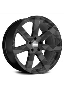 Set 4 Folii Autoadezive Jante Auto Oracal Ø60 cm Model FJT-25, Imprimare EcoSolvent, Exterior, Negru