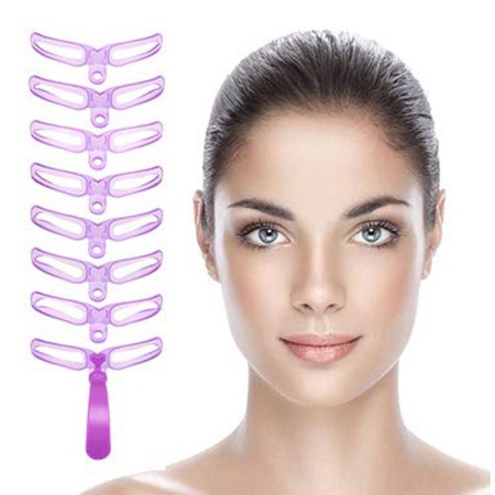Set 8 sabloane profesionale pentru modelare sprancene