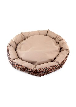 Culcus din material impermeabil pentru caine/pisica, model Animal Print, 77 cm