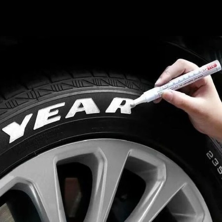Marker Permanent pentru Anvelope, Rezistent la Apă și Uzură, Culoare Alb – Vizibilitate Maximă și Durabilitate Extinsă