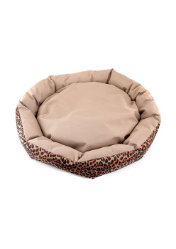 Culcus din material impermeabil pentru caine/pisica, model Animal Print, 77 cm
