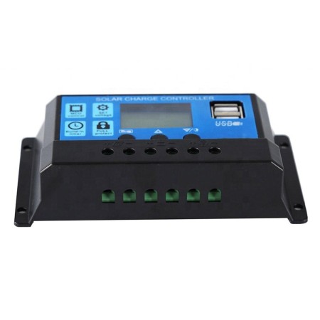 Controler/Regulator de incarcare panou solar, 12 - 24V, 30A, mini dual USB