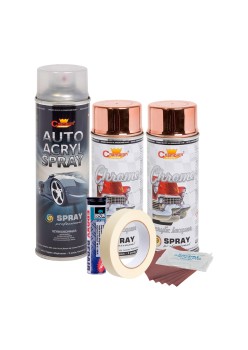 Kit complet reparatie si vopsire jante culoare Cupru Metalic, V2
