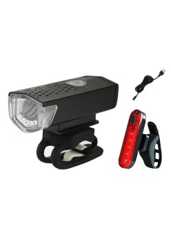 Kit Bicicleta Lampa Frontala LED + Lampa Stop LED ZD41B