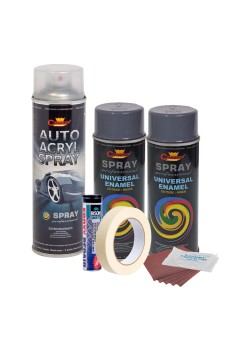 Kit complet reparatie si vopsire jante culoare Gri Inchis, V2