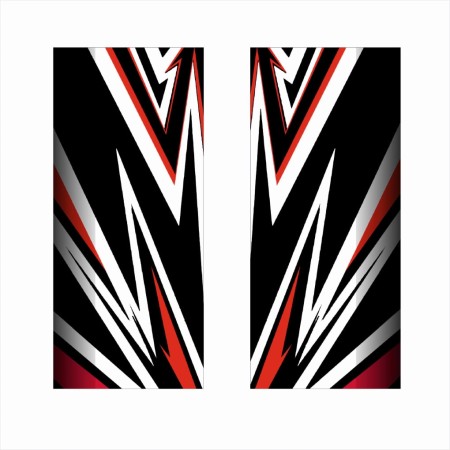 Set 2 Stickere Autoadezive pentru Stâlpi Uși Auto, Print Exterior HD, OraJet EcoSolvent, 50x22 cm